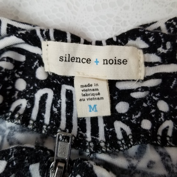 Silence + Noise Women's M Hanky Hem Zip Front - Picture 6 of 7